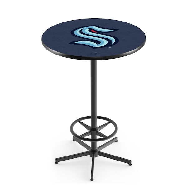 42" Black Seattle Kraken Pub Table