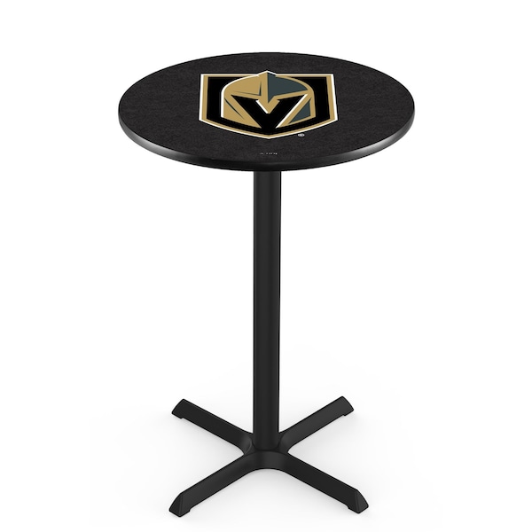 42" Blk Wrinkle Vegas Golden Knights Pub Table