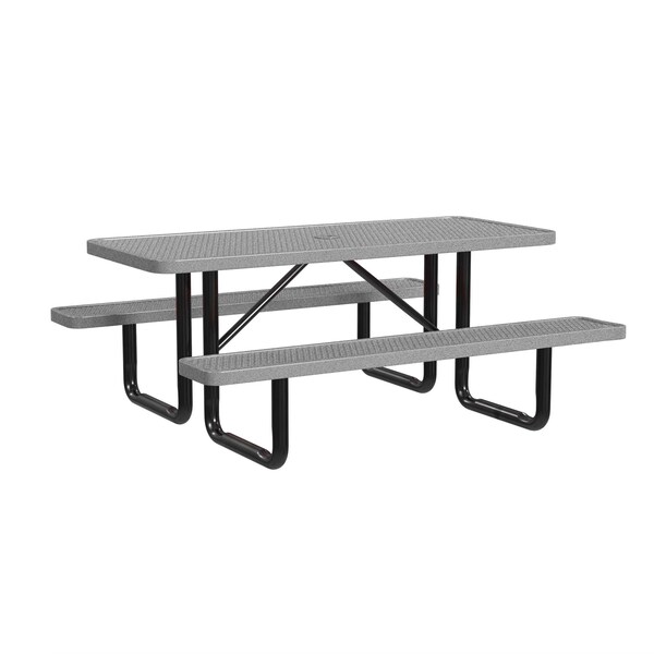 Portable Picnic Table, Granite, 6 ft L