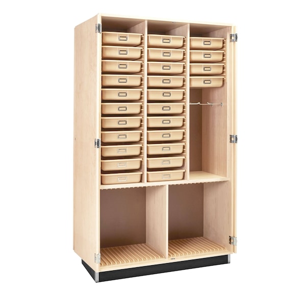 Tray Cabinet Storage Cabinet, 32-3/4 in H, 18 in W