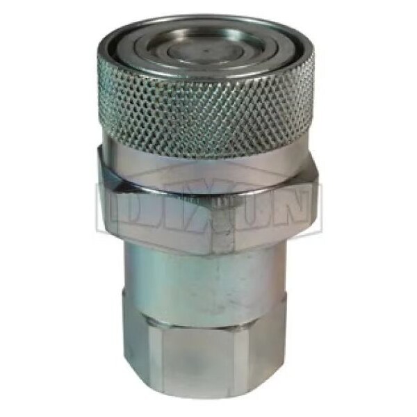 DQC VEP Female Coupler, 9/16-18 Nominal, Female O-Ring Boss End Style, Steel, Domestic