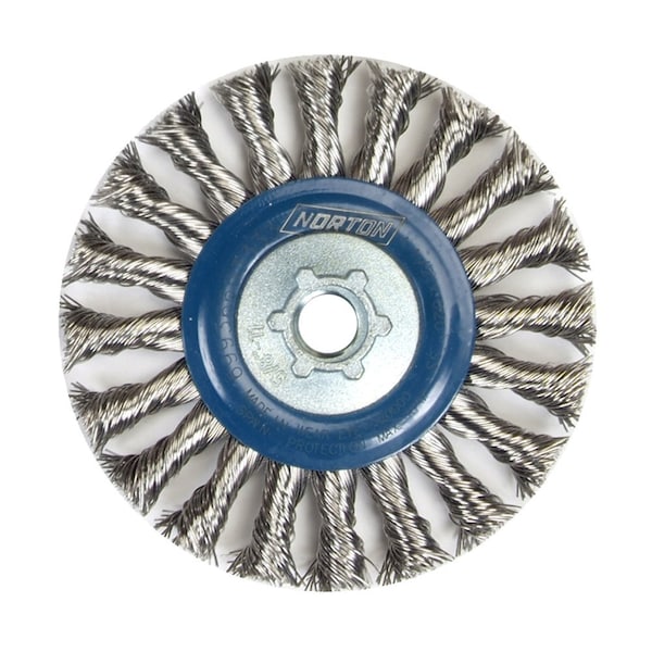 Wire Wheel Brush, SS, 4-1/2 x 5/8-11