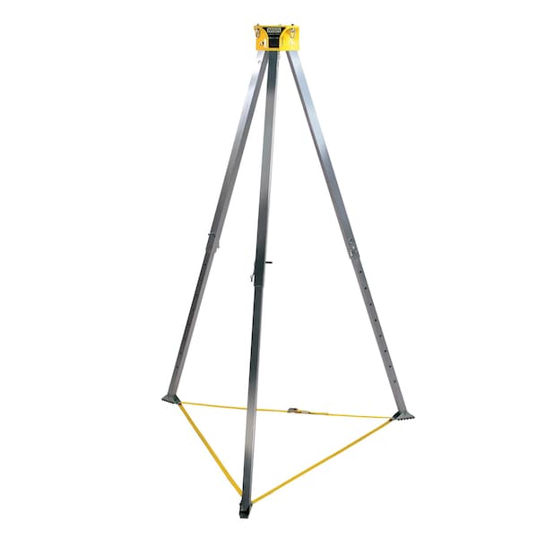 Confined Space Workman Tripod, Aluminum, Maximum Height 8 ft., Weight Capacity 400 lb.