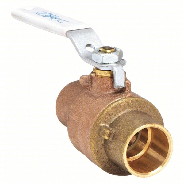 1-1/2" Sweat Bronze Ball Valve 2-Way
