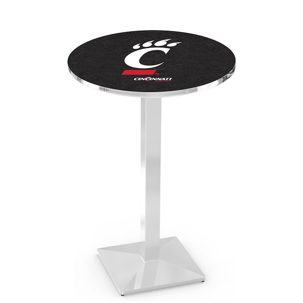 36" Chrome Cincinnati Pub Table, 36" dia. Top