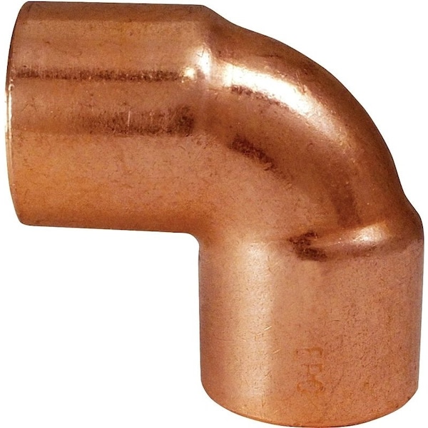 Pipe Elbow, 34 in, Sweat, 90 deg Angle, Copper