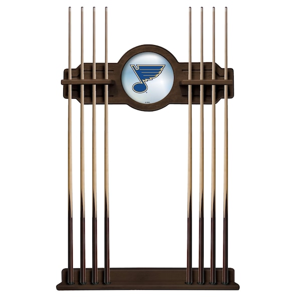 St Louis Blues Cue Rack in Chardonnay Finish
