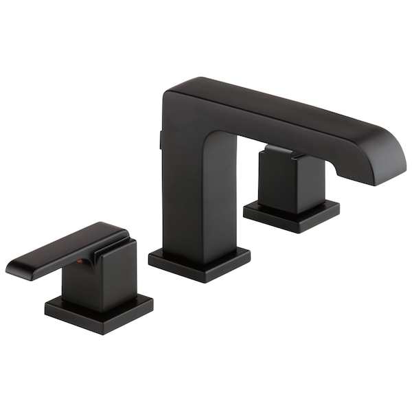 3-hole 4-16" installation Hole Widespread Lavatory Faucet, Matte Black