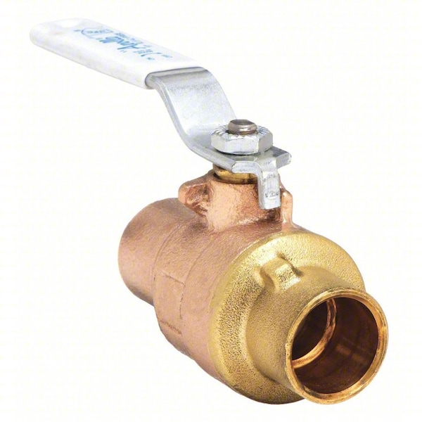 1-1/2" Sweat Bronze Ball Valve 2-Way