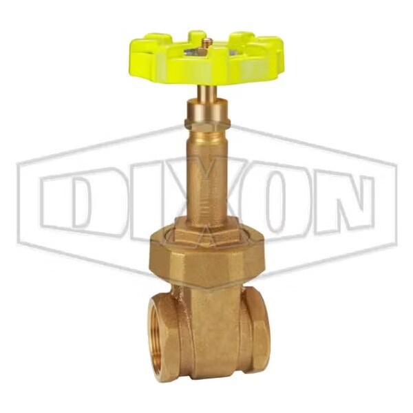 Gate Valve, 1-1/2 in, FNPT, Class 150, Bronze Body, Malleable Iron Hand wheel Actuator