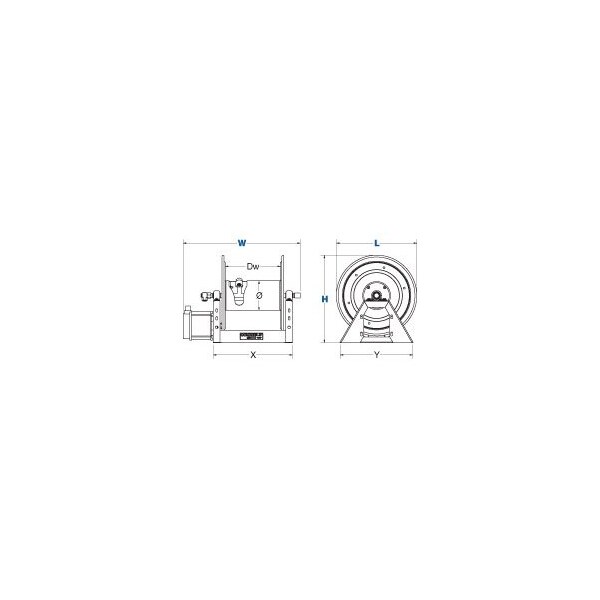 Stainless Steel Air Motor Hose Reel