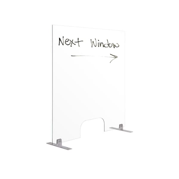 Protector Frameless Glass Countertop With 36''x36'' Transparent Panel