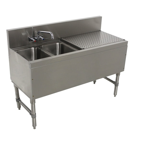 Prestige Underbar Sink Unit 2-compartment 36 in.W x 20 in.D x 36 in.H