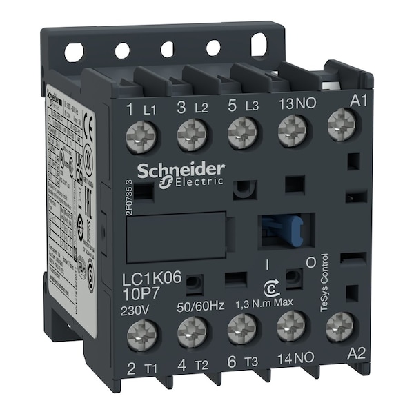 IEC Magnetic Contactor, 1NO, 380V-400V AC, 3 P, Non-Reversing, Screw Clamp