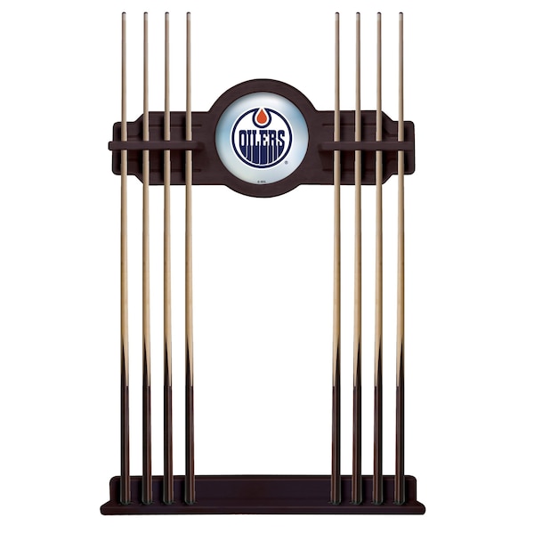 Edmonton Oilers Cue Rack in English Tudor Finish