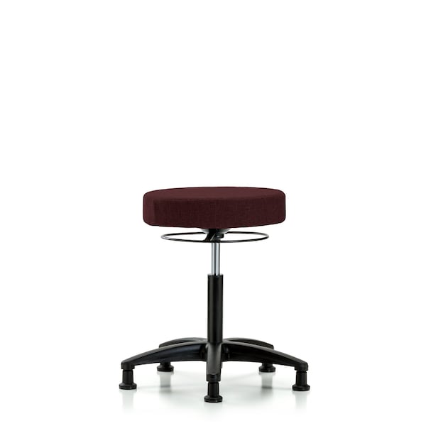 Bench Stool, Med, Fabric, Glides, Bur