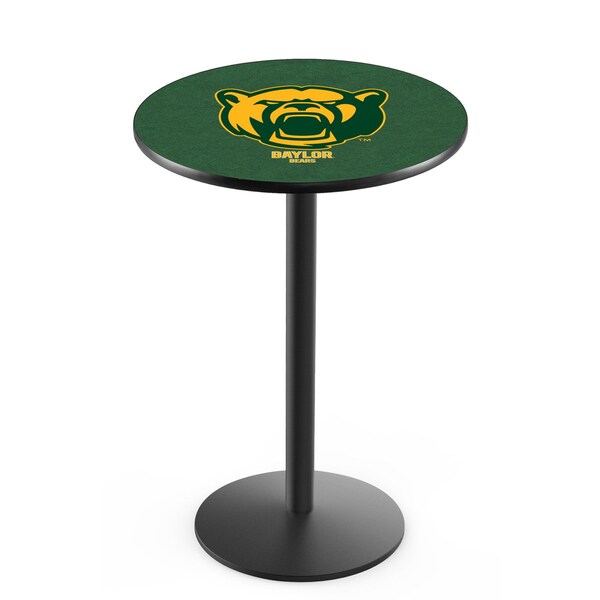 42" Blk Wrinkle Baylor Pub Table, 36" dia. Top