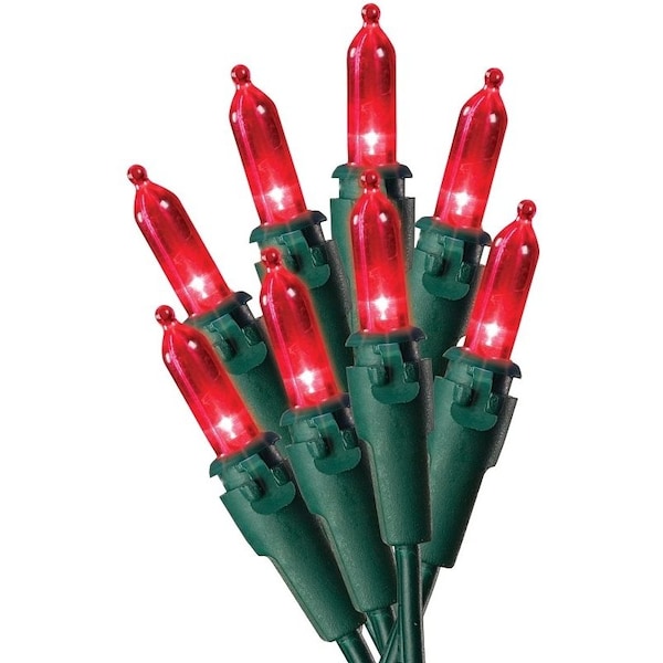 W11L1258 Light Set, Christmas, 120 V, 48 W, LED Lamp, Red Lamp, 25,000 hr Average Life
