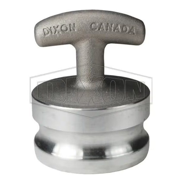Type DP Cam and Groove Dust Plug, 3 in Nominal, Aluminum