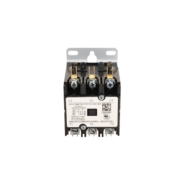 Compressor Contactor, 3Pole, 40A, 3Ph