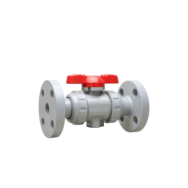 Valve, Ball, T-21, 3/4", CPVC, EPDM, Flanged