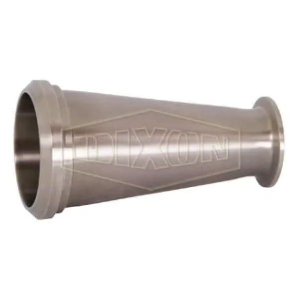 Concentric Reducer, 2 x 1-1/2 in, Clamp x Plain Beveled Seat, 304 Stainless Steel