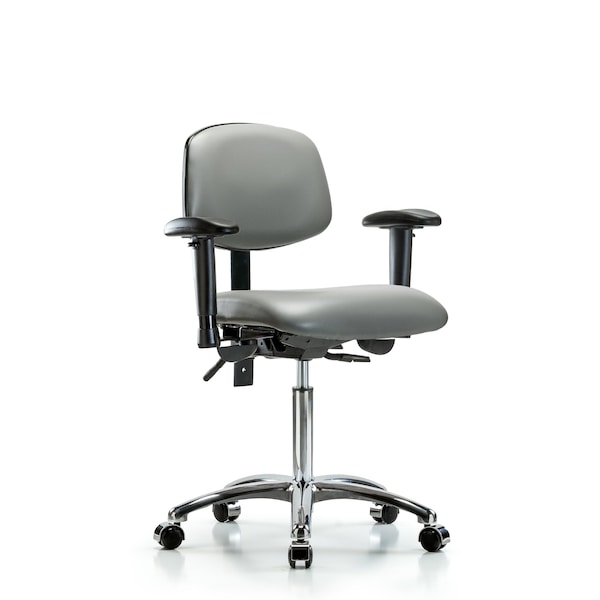 Vinyl Chair, Vinyl, Adjustable Arms