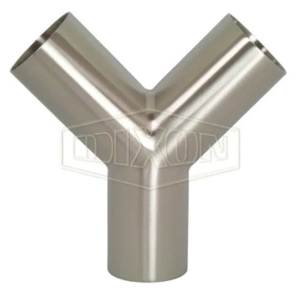 Weld True Wye, 4 in, 316L SS, Domestic