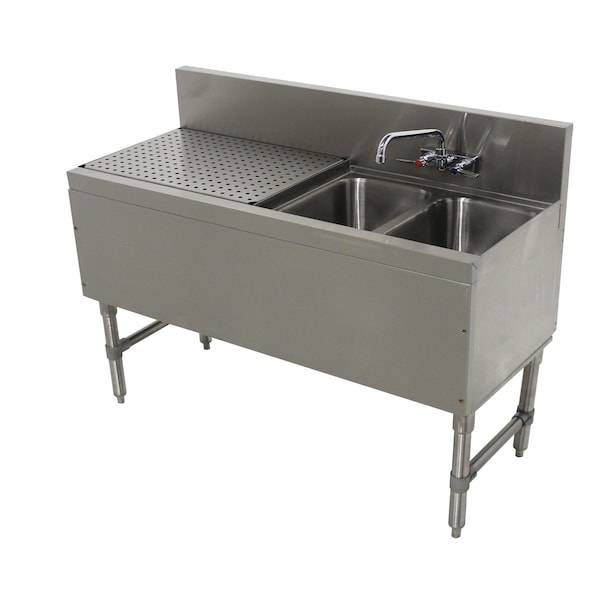 Prestige Underbar Sink Unit 2-compartment 36 in.W x 20 in.D x 36 in.H