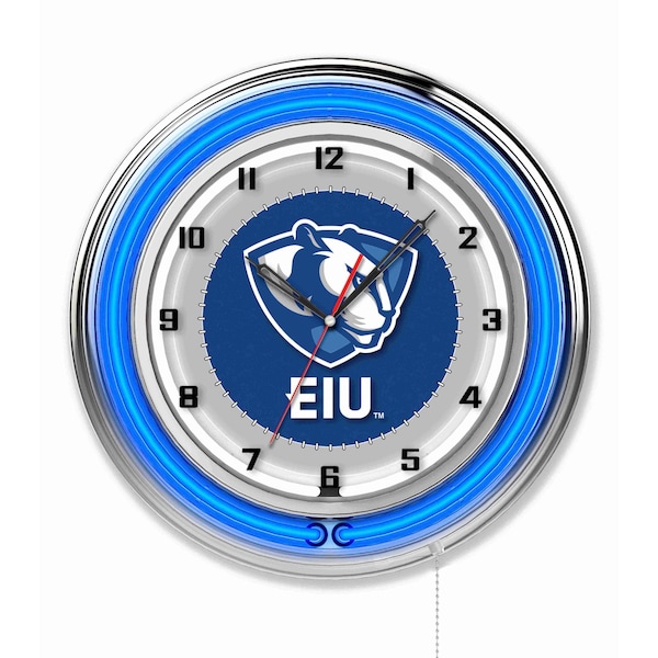 Eastern Illinois University Double Neon 19" Clock