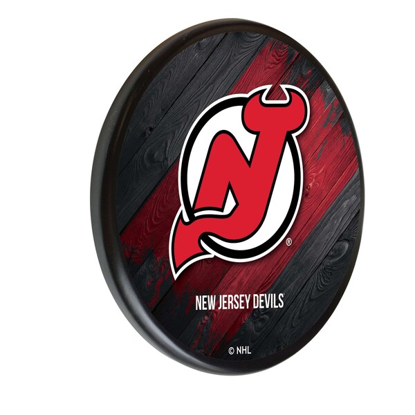 New Jersey Devils 13" Solid Wood Sign