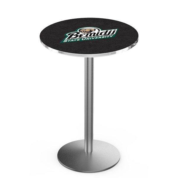 42" Stainless Steel Bemidji State Pub Table, 36" dia. Top