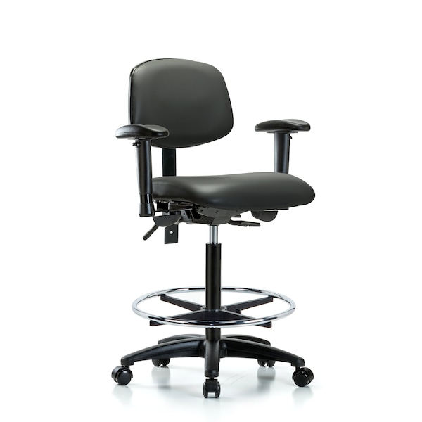Vinyl Chair, Vinyl, Adjustable Arms
