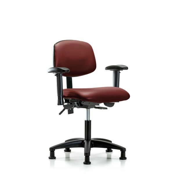 Vinyl Chair, Vinyl, Adjustable Arms