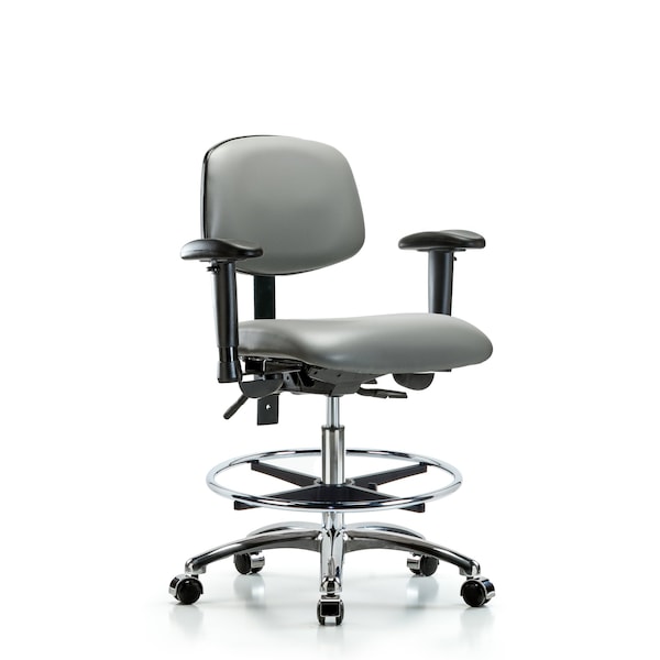 Vinyl Chair, Vinyl, Adjustable Arms