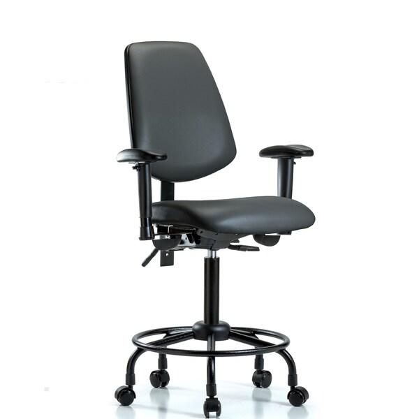 Vinyl Chair, Vinyl, Adjustable Arms