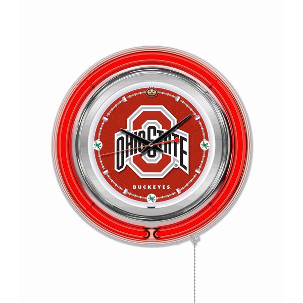 Ohio State University Double Neon 15" Clock