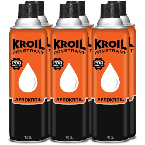 16.5 Oz. Penetrant Original (aka AeroKroil), Penetrating Oil Aerosol, Penetrant, Multipurpose, 6PK
