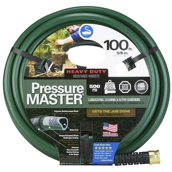 SN7958100 Garden Hose, 100 ft L, Green