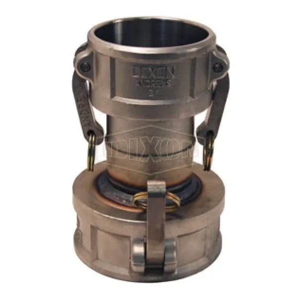 Cam and Groove Spool Coupler, 3 x 4 in Nominal, Coupler End Style, 316 SS, Domestic