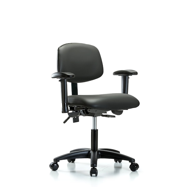 Vinyl Chair, Vinyl, Adjustable Arms