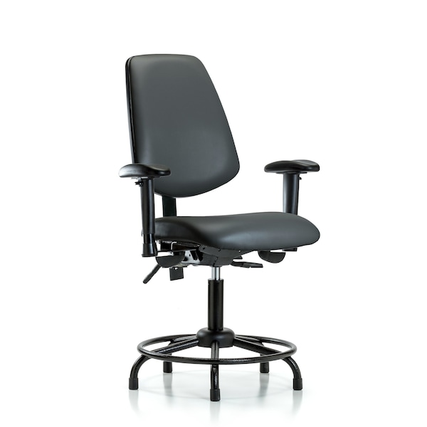 Vinyl Chair, Vinyl, Adjustable Arms