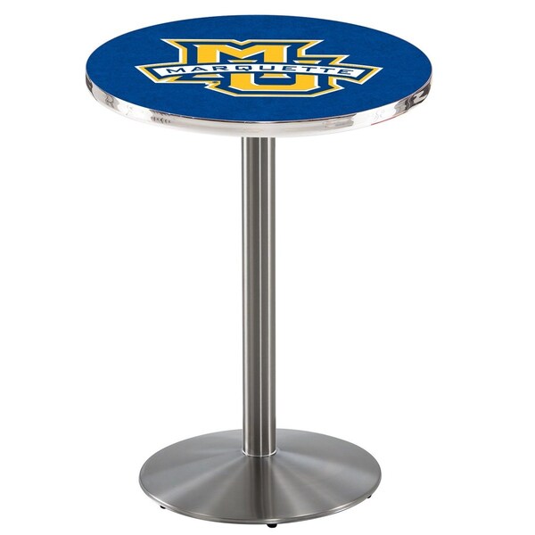 36" Stainless Steel Marquette Pub Table, 36" dia. Top