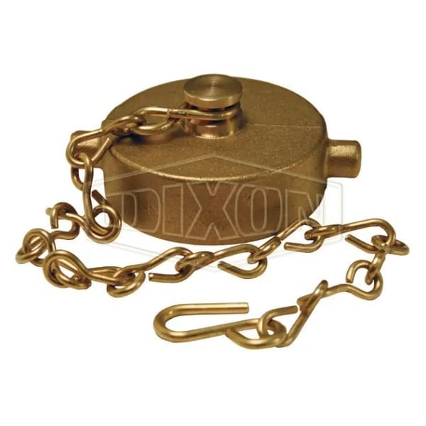 Pin Lug Cap with Chain, 2 in, Female NST NH