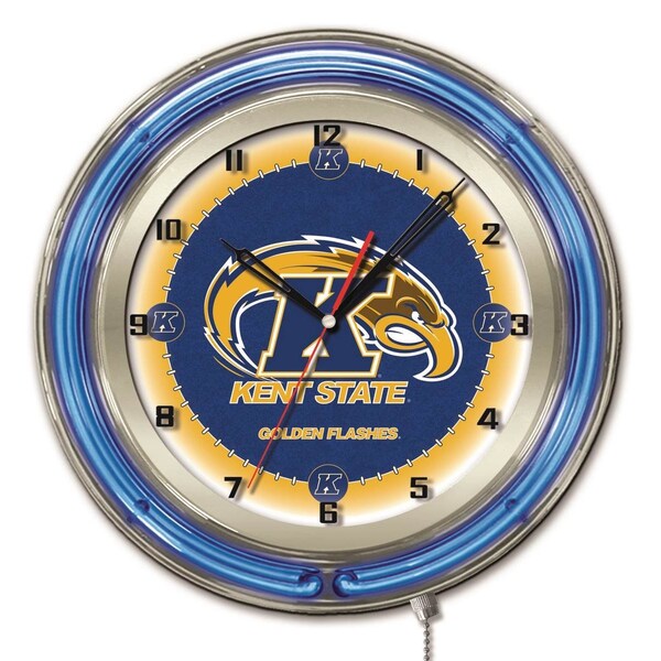 Kent State University Double Neon 19" Clock