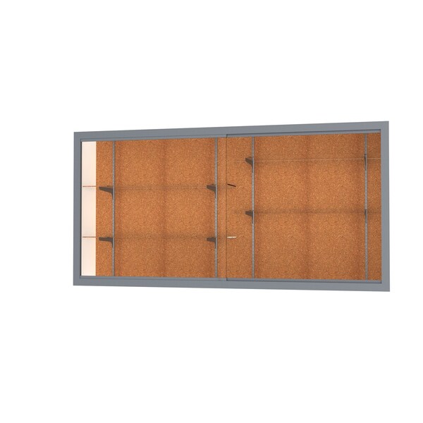 Recessed Wall Case 96x48x16, Cork