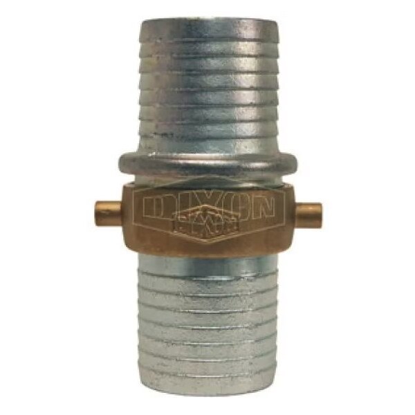 King Short Shank Suction Coupling with Brass Nut, 1-1/2 in Nominal, NPSM End Style, Domestic