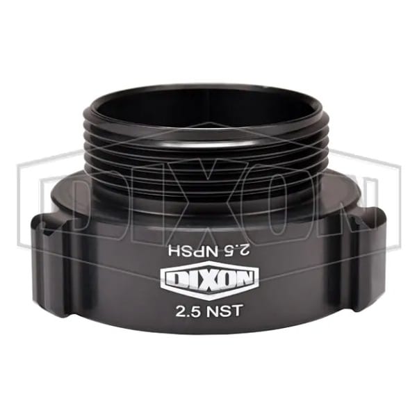Style N37 Rocker Lug Hydrant Adapter, 2-1/2 in, Female NST NH x MNPSH, Aluminum, Hardcoat Anodized