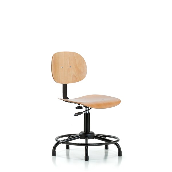 Desk Chair, Wood, RT Glides