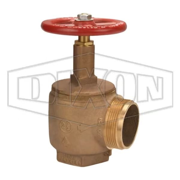 Angle Hose Valve with Aluminum Hand wheel, 2-1/2 x 2-1/2 in Nominal, FNPT x Male NYFD End Style, 300